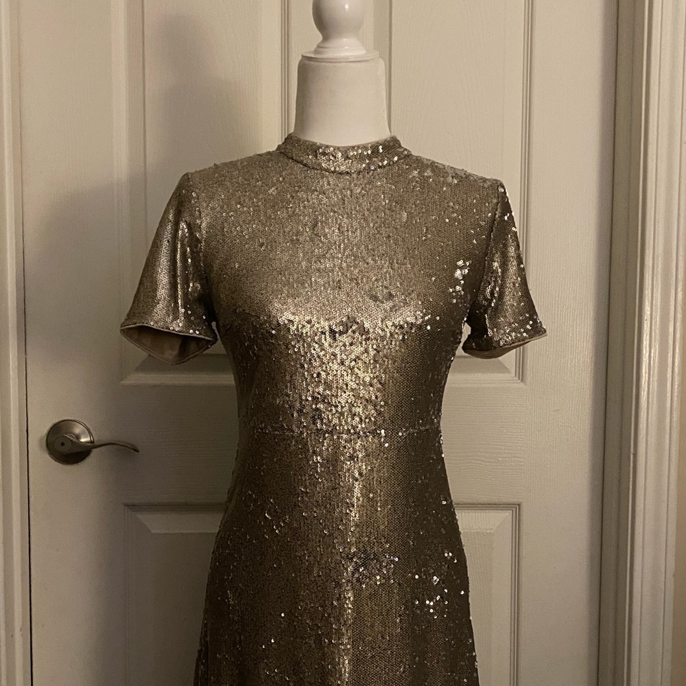 Forever 21 - Gold Sequenced Party Dress